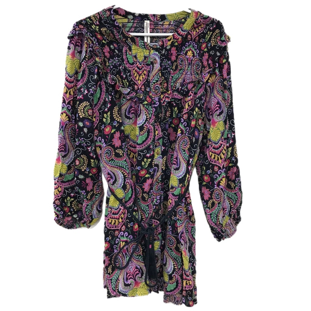 Anthropologie Paisley Purple Bohemian Tunic - Picture 1 of 9